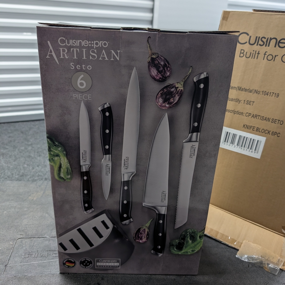 Artisan Cuisine Pro Knife Set - Black